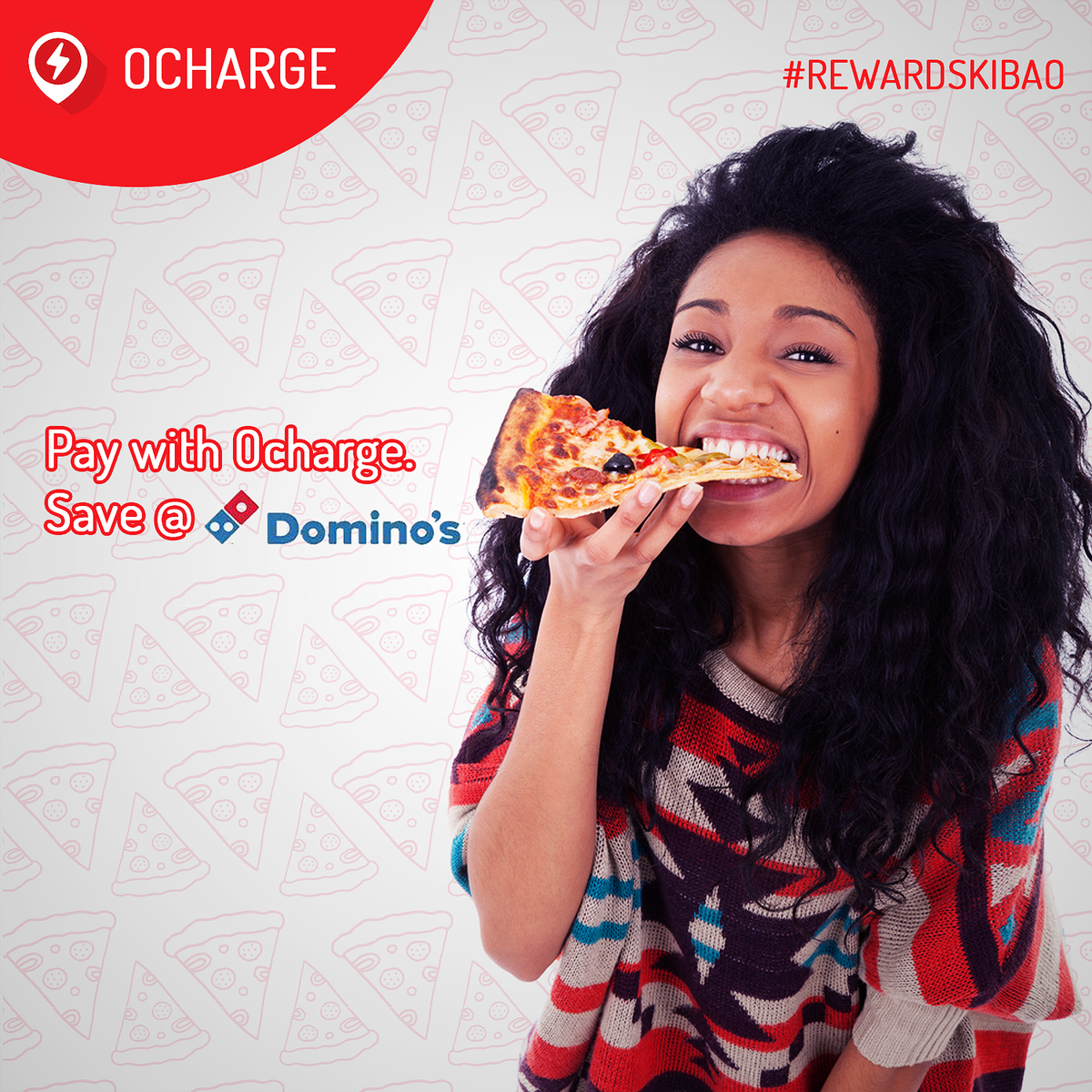 Weekends go well with Pizza.

What's your favorite Domino's Pizza? Visit any of their outlets, pay with Ocharge and SAVE.

Download app here >> bit.ly/2EDP0o7  #RewardsKibao