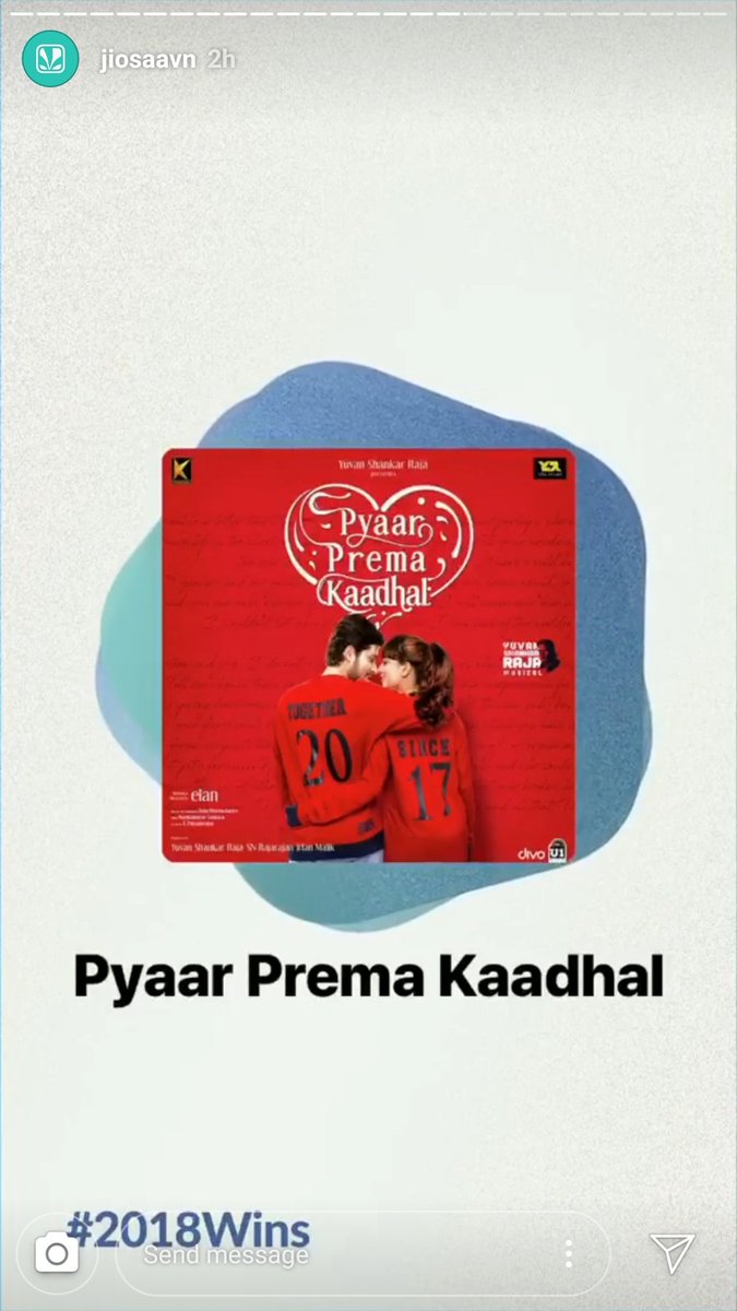 #PyaarPremaKaadhal is the Top Streamed Tamil Album in @JioSaavn this year. #2018Wins
@thisisysr
