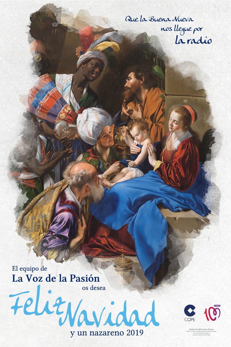 La navidad es tiempo de costumbre, y costumbre es que Adrián López Alvarez colabore con La voz de la pasión haciendo la felicitación de navidad. Gracias Adrián. Feliz Navidad a todos y un nazareno 2019!!!!