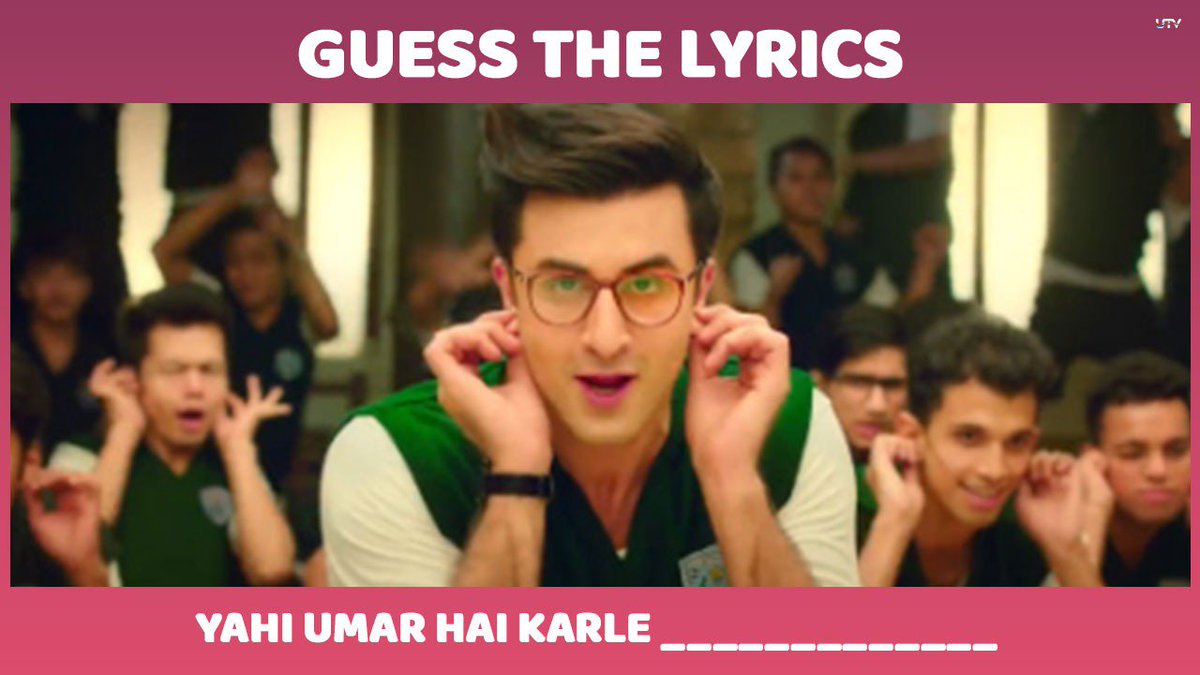 Iss umar mein guess aur mistake dono ho jaate hain! Oops did we say too much? #GuessTheLyrics #RanbirKapoor