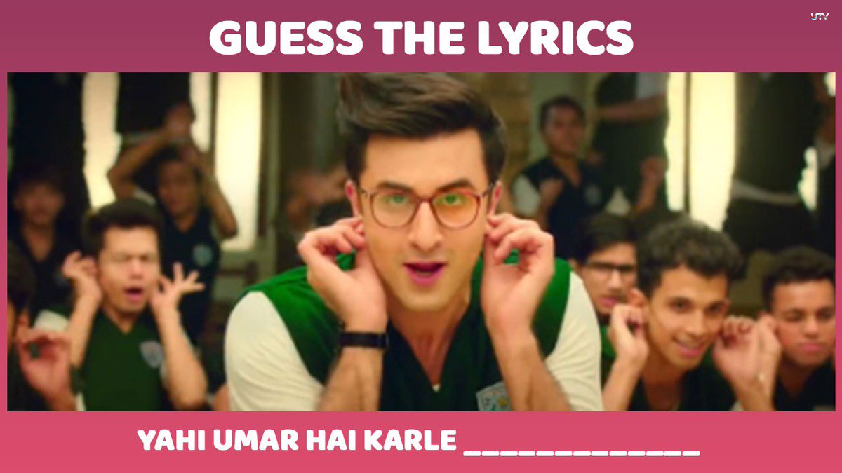 Iss umar mein guess aur mistake dono ho jaate hain! Oops did we say too much? #GuessTheLyrics 
#RanbirKapoor