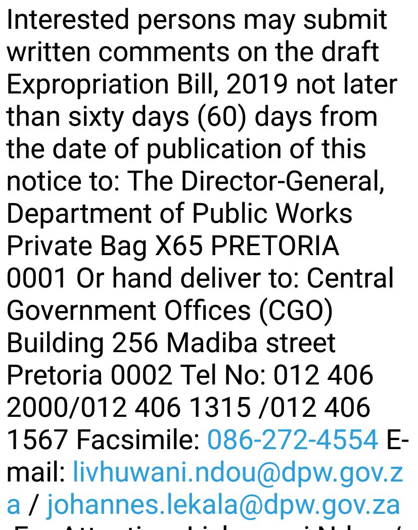 Expropriation Bill