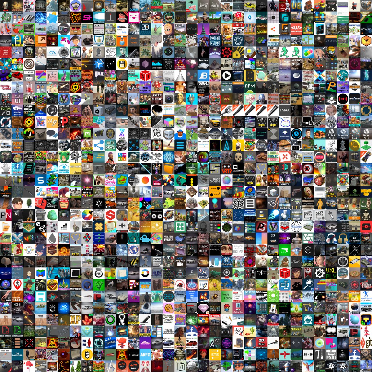 gamedev_sale's tweet image. Fun fact: there are total of 49,477 published products on the #Unity #AssetStore. Follow us to get more cool statistics of the AssetStore marketplace. #DataScience #gamedev #markets.