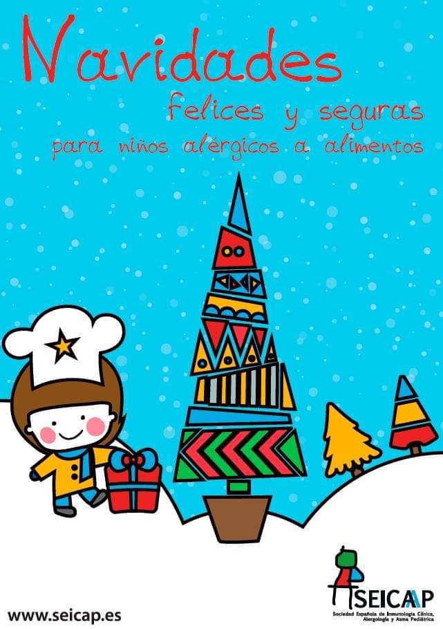 SEICAP's tweet image. Llega la Navidad 🎄 y la @SEICAP ofrece un decálogo de consejos para que los niños con #alergias alimentarias 🍽 no tengan ningún riesgo. 📥 Descarga nuestra guía para unas #NavidadesSeguras en ➡️ goo.gl/Y4xYd6