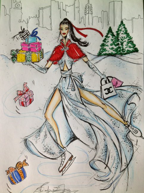 Stilediva's tweet photo. @Grazia La mia XmasCard per augurarVi delle fashionissime Feste!!!! Buon Natale a tutta la Redazione!!!! https://t.co/tGthYzBb8Y