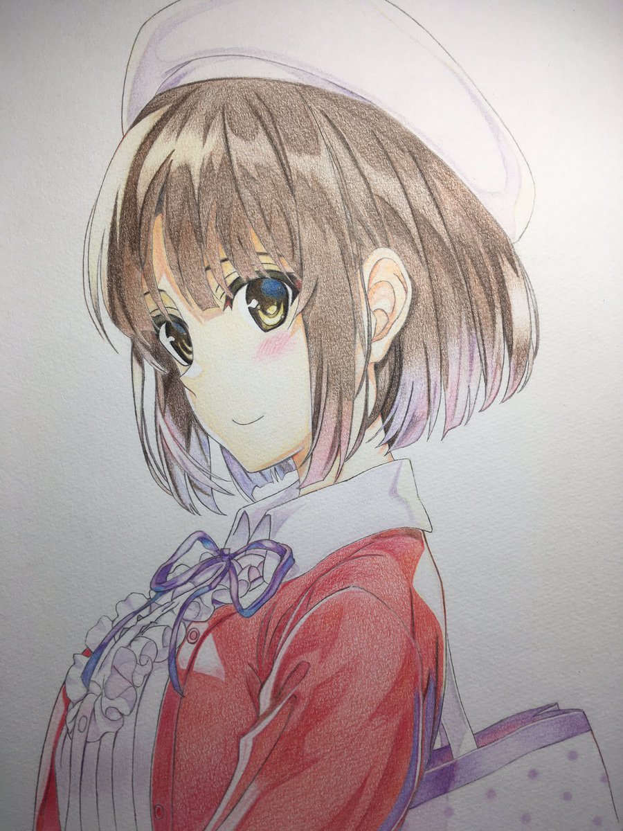 Umr 加藤恵完成しました 今年最後の作品となります 来年はもっと上手くなりたいです 見て頂いた方々ありがとうございました 加藤恵 安野希世乃 冴えない彼女の育てかた アニメ模写 色鉛筆 絵描きさんと仲良くなりたい 上手いと思ったらrt