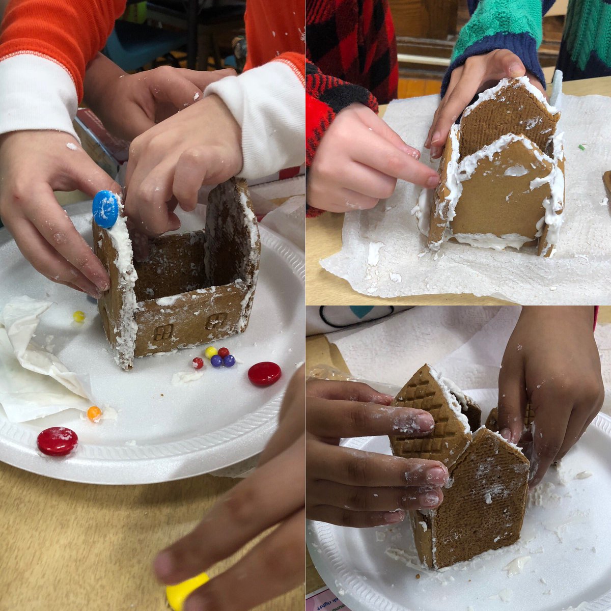 chellsea_lynn's tweet image. Gingerbread house STEM activity! Happy holidays! 🎄❄️🎁 #weeworktogether @WeehawkenTSD @AnnaRudowsky @DWS_PTA