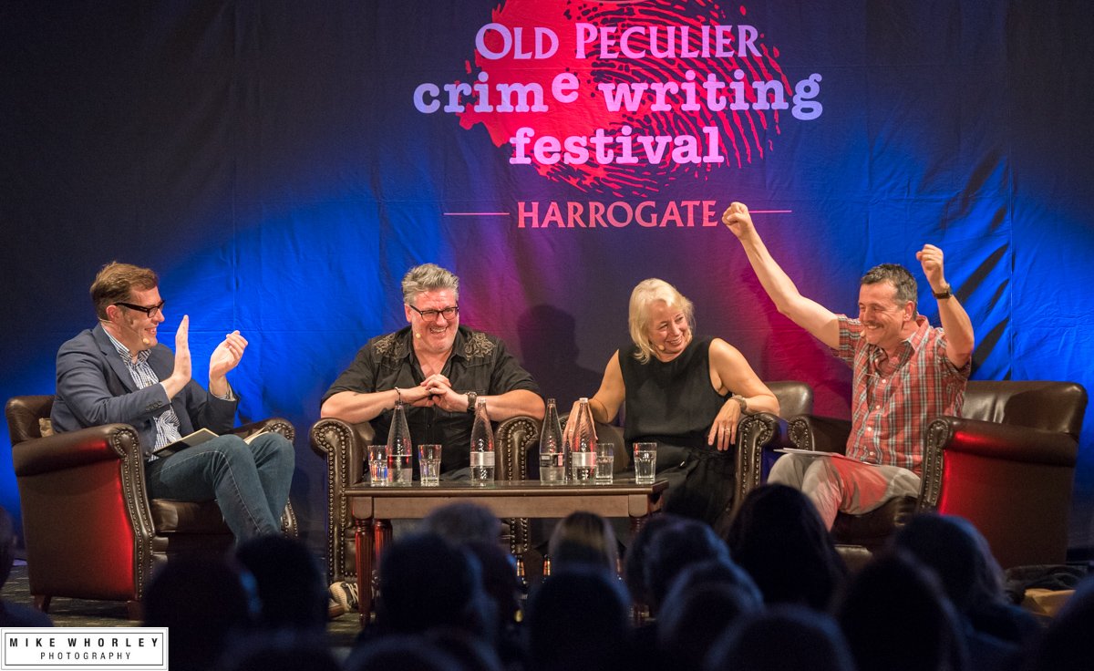 TheakstonsCrime's tweet photo. #FlashbackFever today goes to the hilarious Room 101 with @richardosman! We're not sure what was being discussed at this exact moment, but we have a feeling it might have been too rude for twitter anyway... @MarkBillingham @LauraMLippman @MartynWaites https://t.co/oXLqE2Cv7t