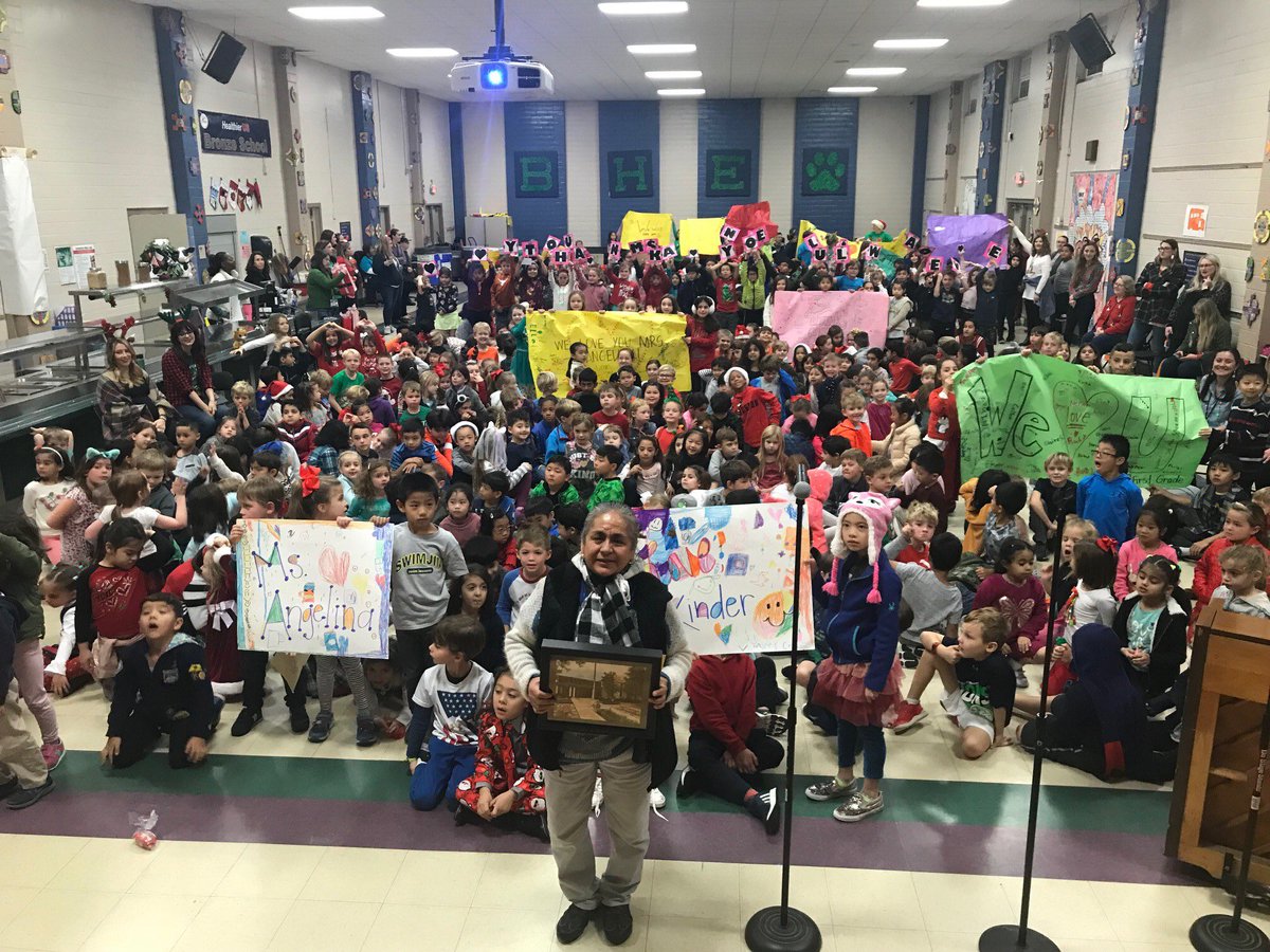 dj_principal's tweet photo. Honoring our Angelina! Retirement is in your future! We will miss you! #39yearsofservice @bhe_lions https://t.co/DJ6HhqRSG5