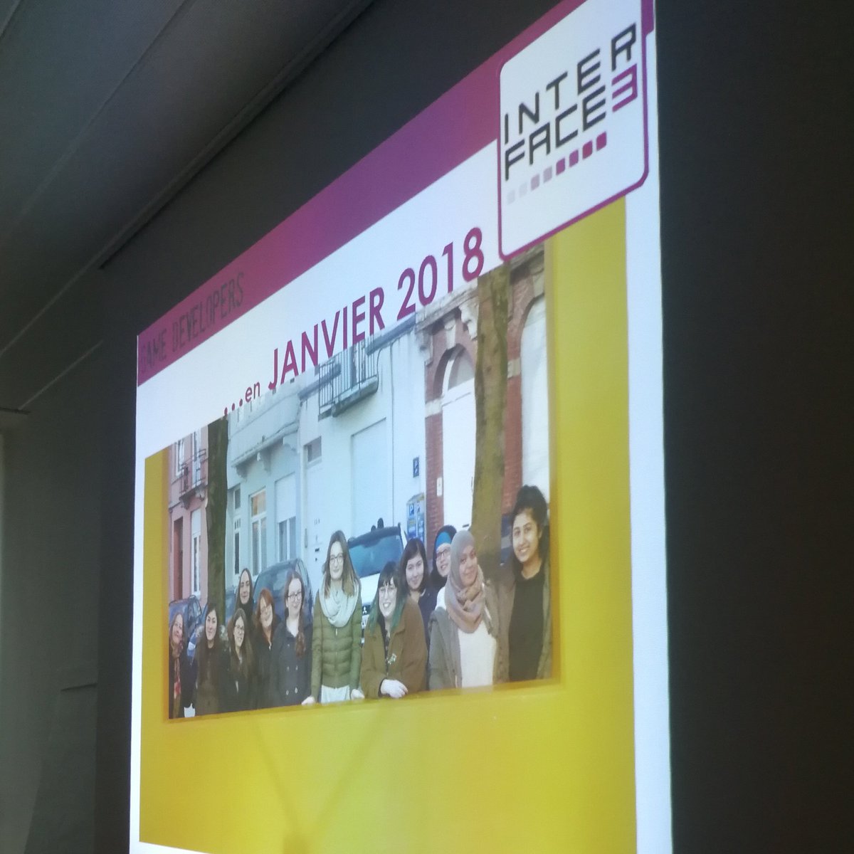 marieboland_'s tweet image. Même si j&apos;ai quitté #Interface3 il y a 2 mois désormais, c&apos;est avec plaisir que j&apos;y suis retournée pour assister à la présentation des projets finaux de toutes les femmes qui ont suivi cette formation de #gamedev durant un an !