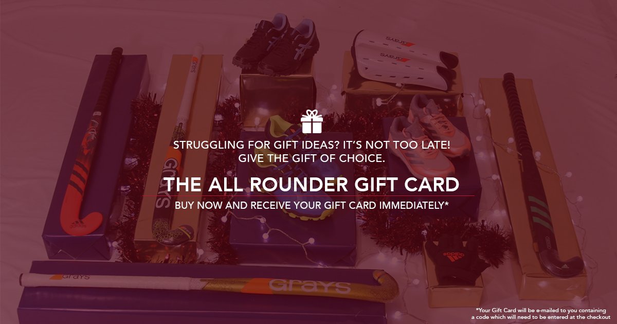 🎁Give the gift of choice.

With Gift Cards from £10 to £250, treat your loved one to an All Rounder Gift Card this Christmas.

Shop now: bit.ly/2CsNaos