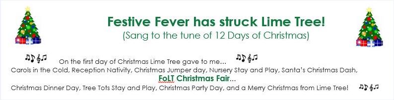 Merry Christmas from the office staff at Lime Tree!! See you all back on Thursday 3rd January 🎅🎄Enjoy the song written by Mrs Welch!