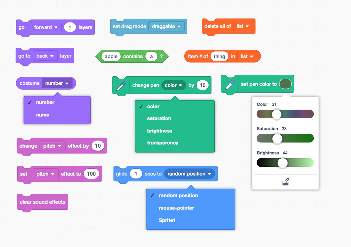 Scratch Team on X: 🎉 12 days until #Scratch3 😺 Q: Will Scratch 3.0 have  new blocks? A: Yes! You'll find new sound effect blocks, pen blocks, a  glide block, operators, and