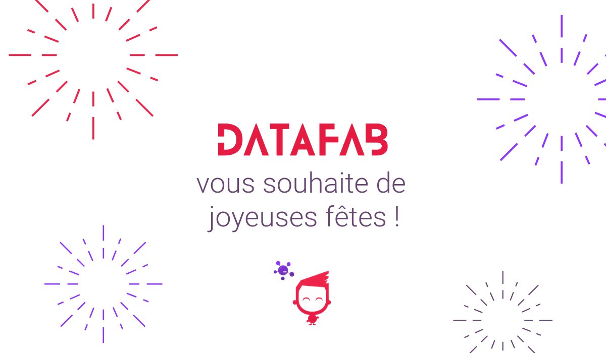 data_fab's tweet image. #DataFab vous souhaite de #BonnesFetes de fin d&apos;année et vous donne rendez-vous le 2 janvier pour de nouvelles aventures. 
À très vite !