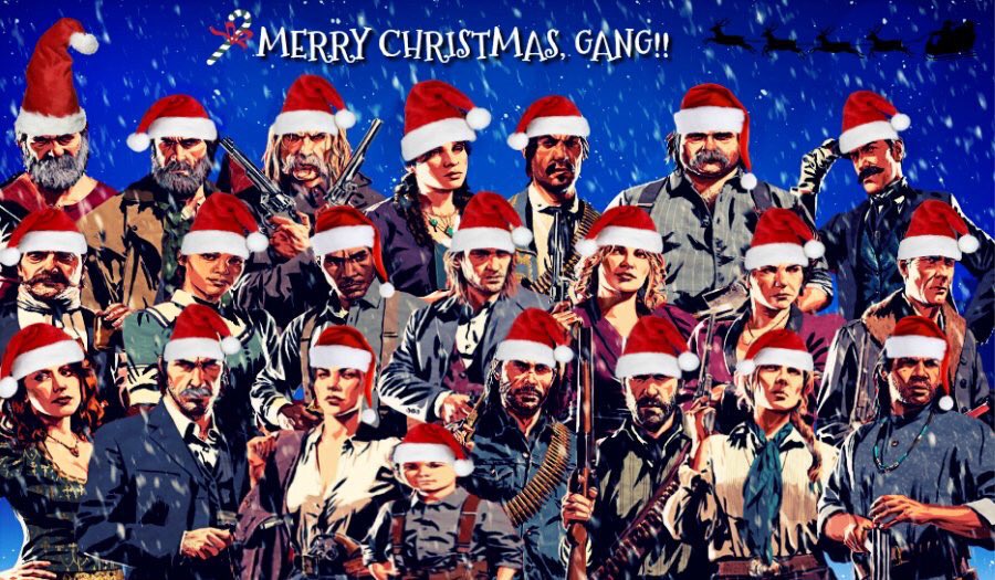 CaliEMoore's tweet image. Happy Holidays for our gang to yours! ❄️🎅🏽 Thanks for posting @iTonni14 ❤️ #RedDeadRedemption2 #OutlawsForLife #HappyHolidays