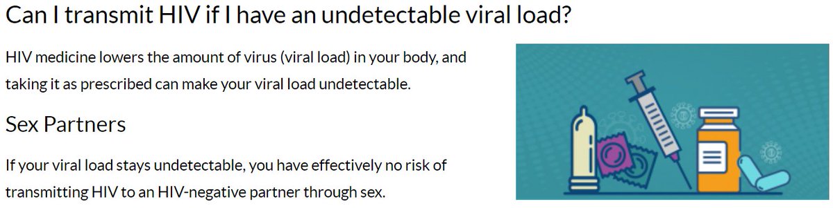 #HIVTreatmentWorks! When you get and keep an undetectable viral load, you have effectively no risk of transmitting HIV through sex. Learn more about how to protect others bit.ly/2QgSzUa