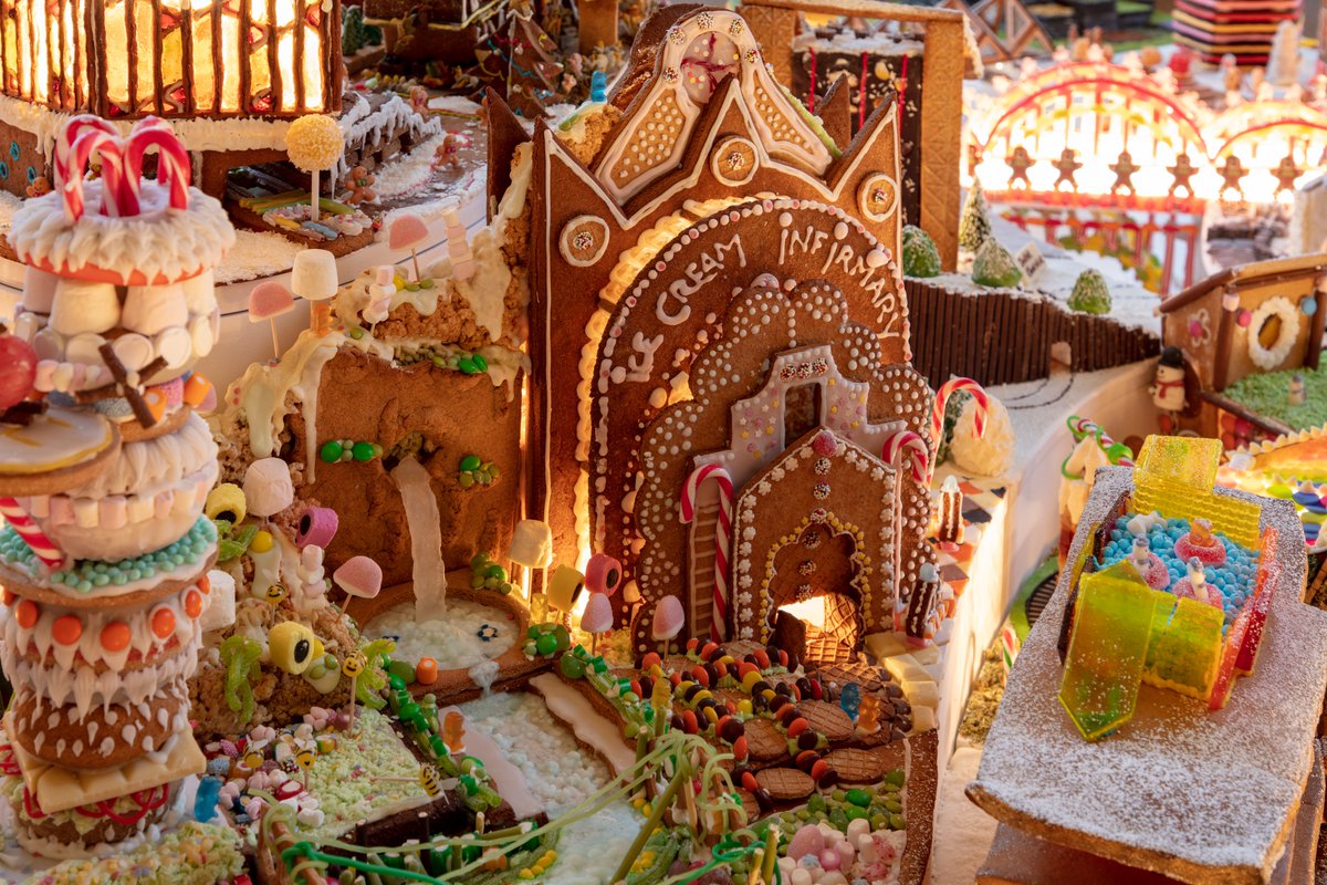 StrideTreglown's tweet photo. In the #MOAGingerbreadCity, nestléd between Tooth Fairy Terraces and Chalet Chocolate, stands our Ice Cream Infirmary. If you're visiting this scrumptious city @V_and_A over #Christmas, don't forget to vote for your favourite here: https://t.co/HNKdUvzTGt 😉 https://t.co/FtIZmZF46j