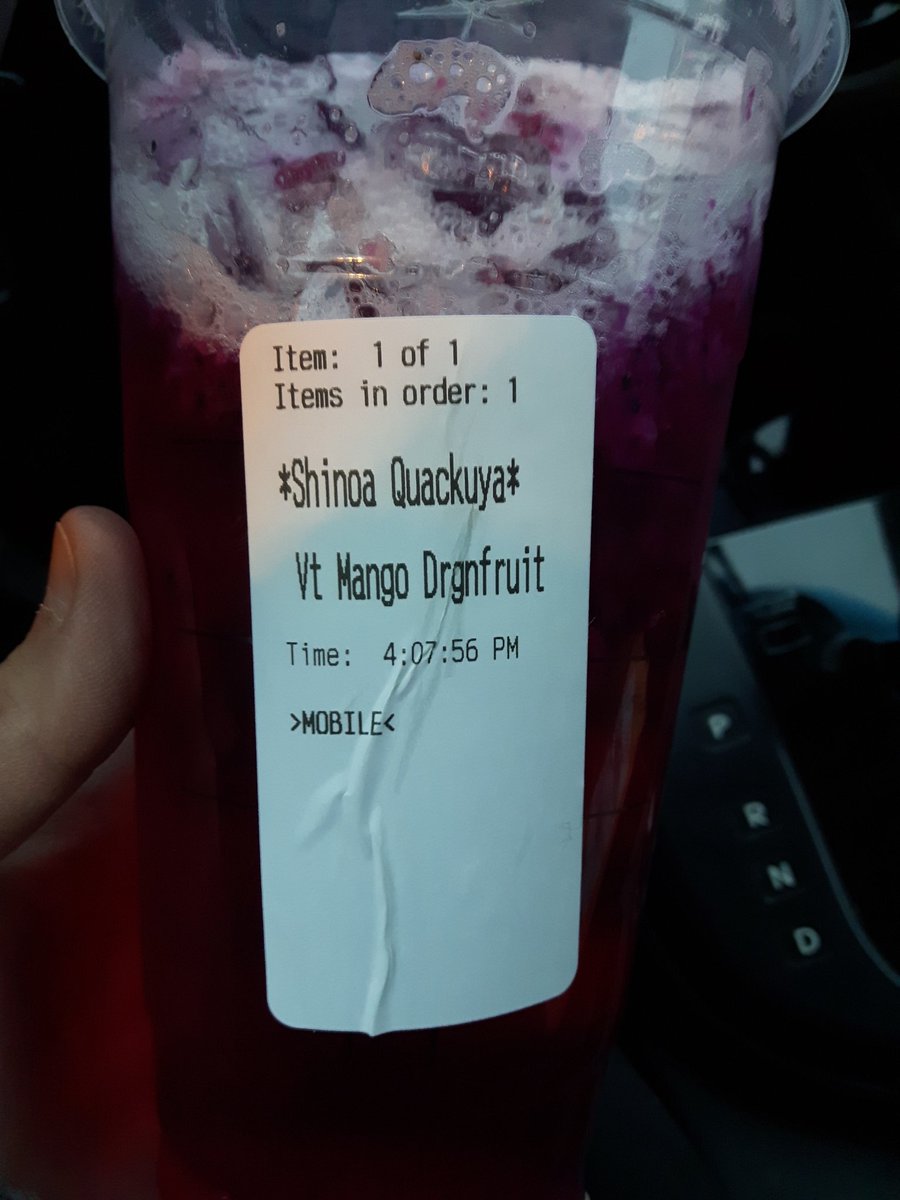 krickyshikkaku's tweet photo. I realized I forgot to tweet my drink of the day. ๐๐โ๐ฆ Yup... #OwariNoSeraph #SeraphOfTheEnd #SOTE #ONS #Chapter74Aftermath #StillGoingStrong #Shinoa #Hyakuya #Starbucks https://t.co/K0Yp73jB81