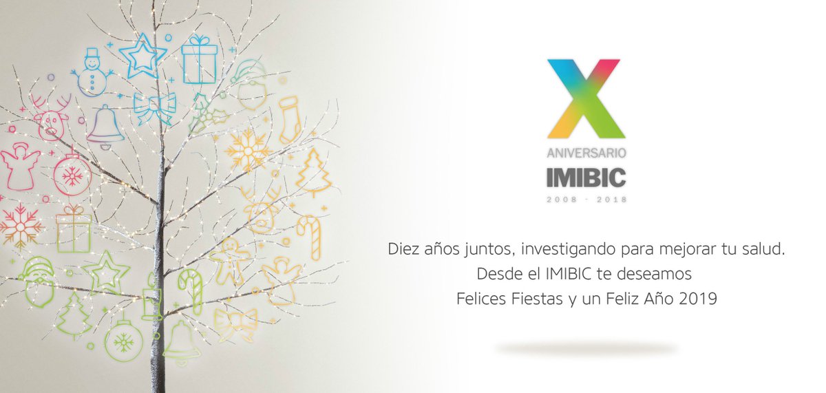 IMIBIC's tweet photo. ⭐️🎄🎅DESDE EL IMIBIC OS DESEAMOS FELICES FIESTAS Y LOS MEJORES DESEOS PARA EL AÑO 2019⭐️🎄🎅 https://t.co/KRtZO0mDBP