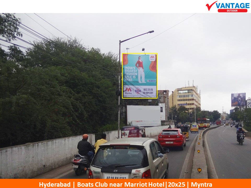 VantageOutdoor's tweet photo. #Myntra #Hoarding 20x25 #advertisement @ Boats Club #Hyderabad #MyntraEndOfReasonSale Book our media at https://t.co/nToEnmuef2 or 📞044-26213757. #Billboards #ads #oohmedia #OOH #Telangana #OutdoorPromotions #OutdoorBranding #promotingbusiness https://t.co/W4RW5LbuoP