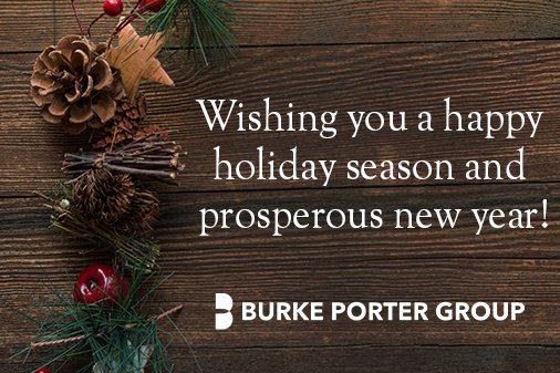 Burke Porter Group wishes you and your loved ones happy holidays and a successful, happy and healthy 2019! We look forward to another successful year with our employees, customers, partners and vendors.

#happyholidays #burkeportergroup