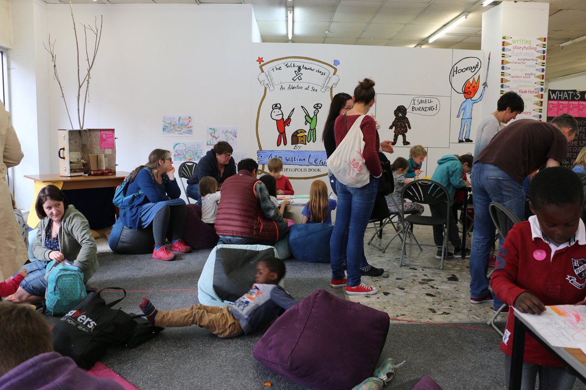 VolcanoUK's tweet photo. Pleased to announce that #Storyopolis will continue in 2019 and beyond, with support from @GarfieldWFdn! It's a #Swansea city-centre children's literacy project, led by @timbatcup and developed under @CoastalHousing + Volcano's #Station2Sea programme. #IdeasPeoplePlaces https://t.co/ABirMqGGgu