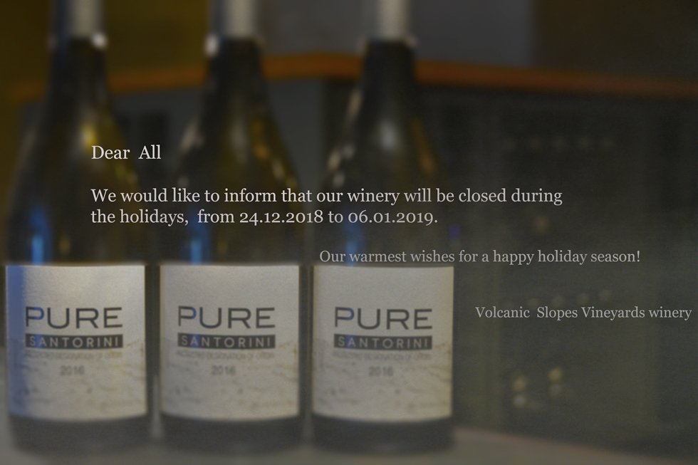 VSVwinery's tweet image. #vsv #vsvwinry #puresantorini #assyrtiko #santorini #MerryChristmas #HappyNewYear2019 #holidayseason