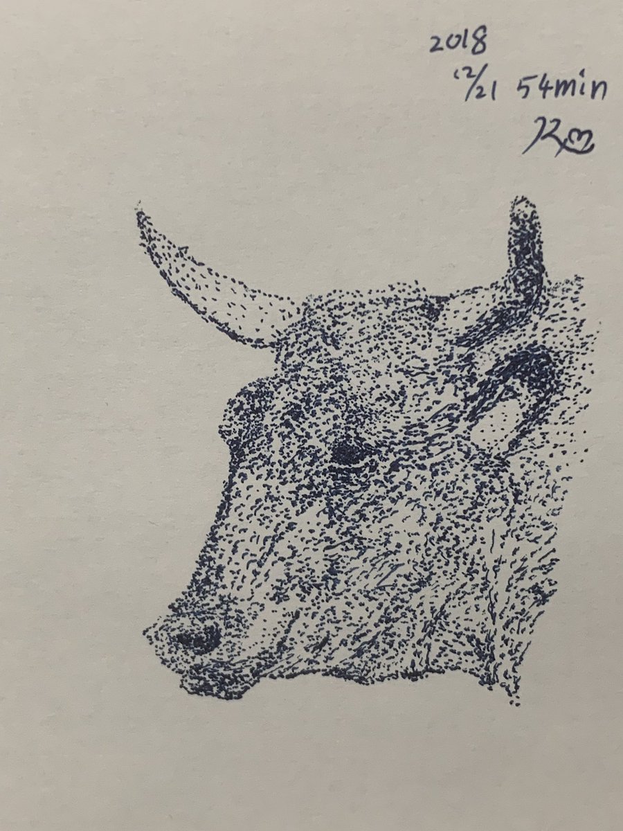 たぽ丸 בטוויטר 19時から描き始めて 54分でこれ 当分は干支の顔シリーズで 自分がどんな感じが好きなのか掴もうとする試み 耳で力尽きて 惰性で角やって失敗した サインは入れたり入れなかったり 牛 ブルーブラック0 38 点描画 点描 ペン画 絵 一日一 たぽ丸 בטוויטר 19時から描き始めて 54分でこれ 当分は干支の顔シリーズで 自分がどんな感じが好きなのか掴もうとする試み 耳で力尽きて 惰性で角やって失敗した サインは入れたり入れなかったり 牛 ブルーブラック0 38 点描画 点描 ペン画 絵 一日一