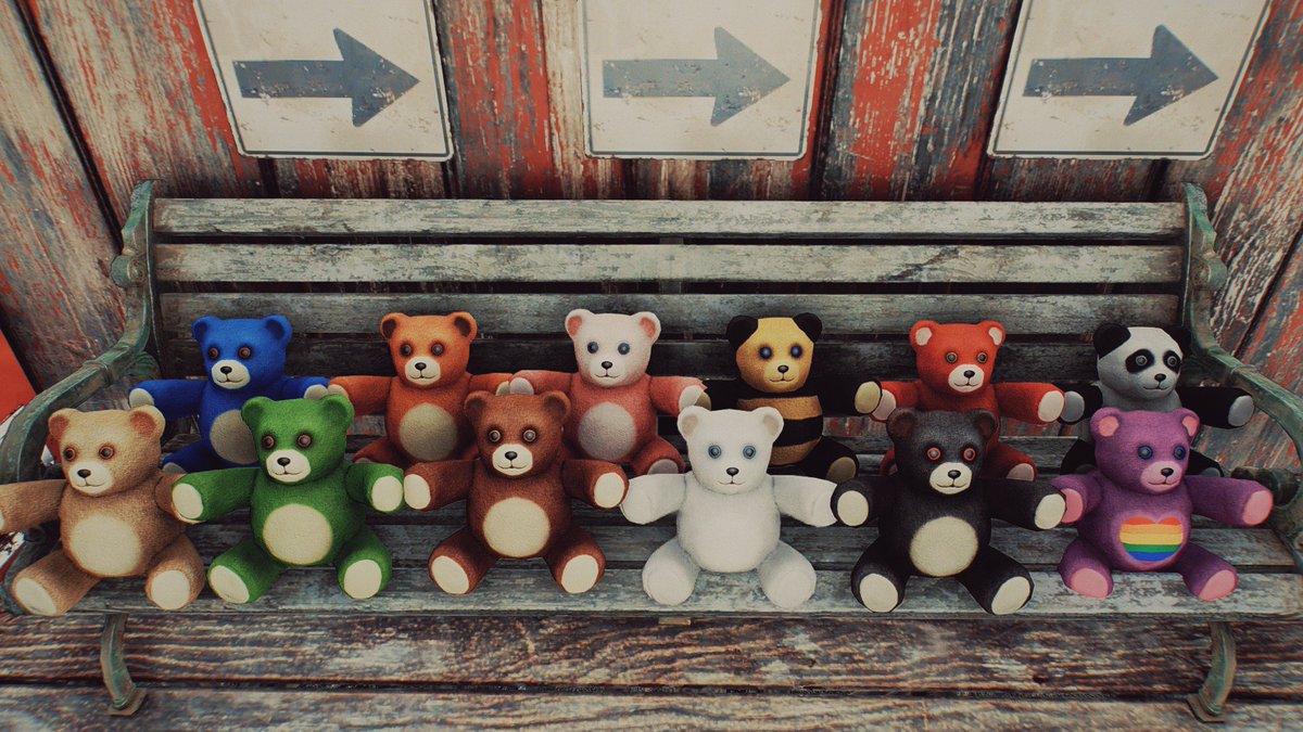 Falout76のテディベアたちがFallout4にやってきた🐻🎶 この子らを使っ
