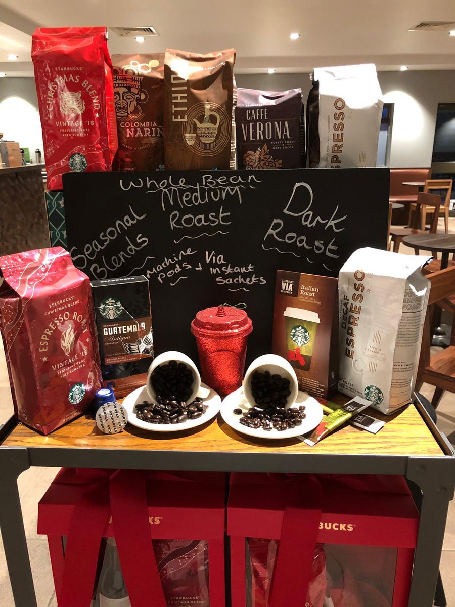 Starbucks Coffee@Home! Great chance to pop into one our stores <a href="/EuroGaragesLtd/">EG Group</a> to pick up last pressies before Santa 🎅     Faversham Thanet Way, Hellingley TheA22/A276 Capel St Mary A12 Southbound, Cobham A3 London-bound. <a href="/bryonywilliams/">Bryony</a> @RobTod90 <a href="/Cakestarbucks/">Carol Kennedy</a>  <a href="/StarbucksUK/">Starbucks UK</a>