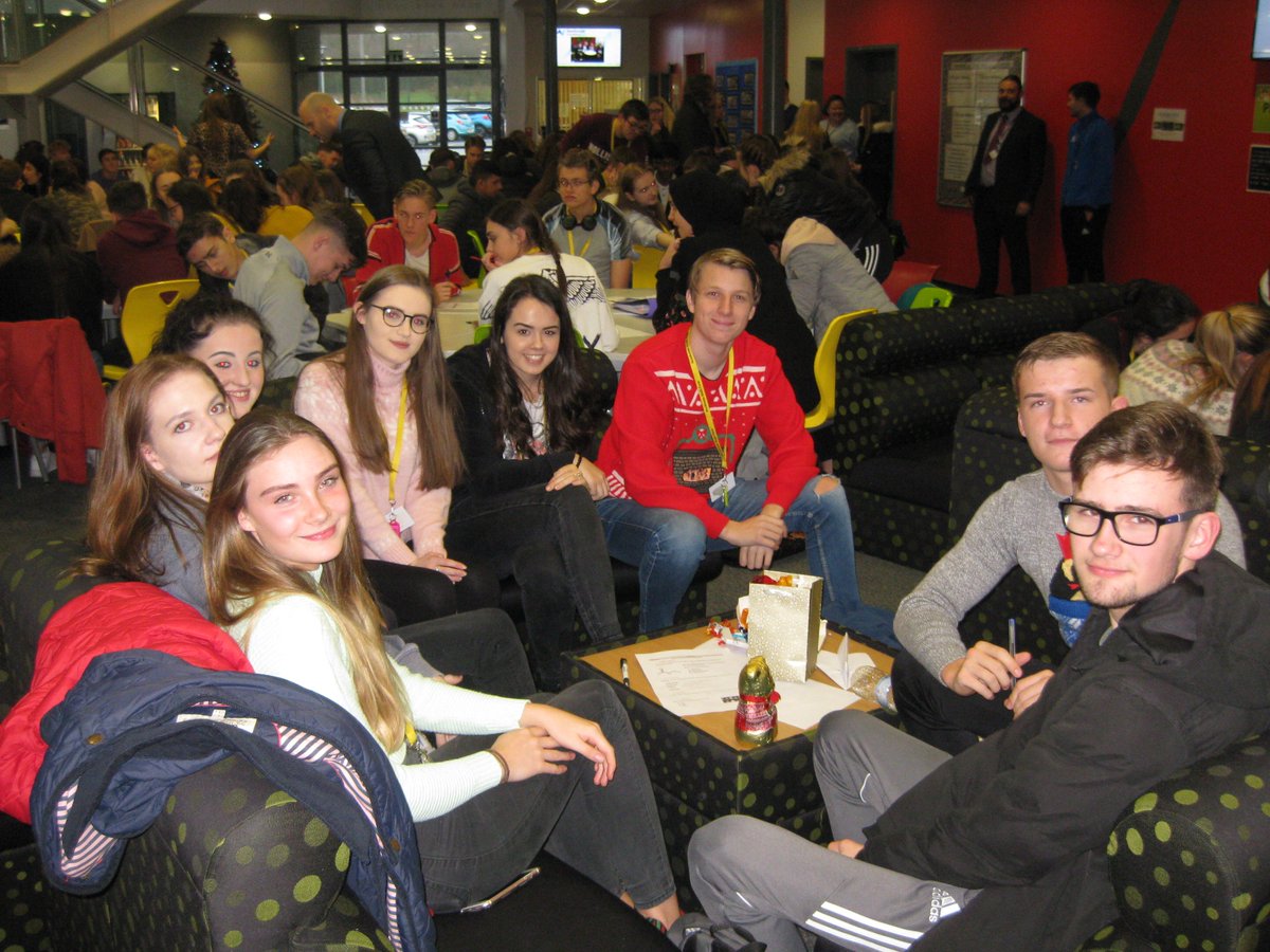 NunthorpeSixthF's tweet photo. Our Sixth Formers had their annual Sixth Form Christmas party today which included a Christmas quiz, Bauble Hunt and a giant Pass the Parcel with forfeits.

Fantastic team spirit and well done to the Student Council and Mrs Loughran for organising it. https://t.co/fPAs3LNM74