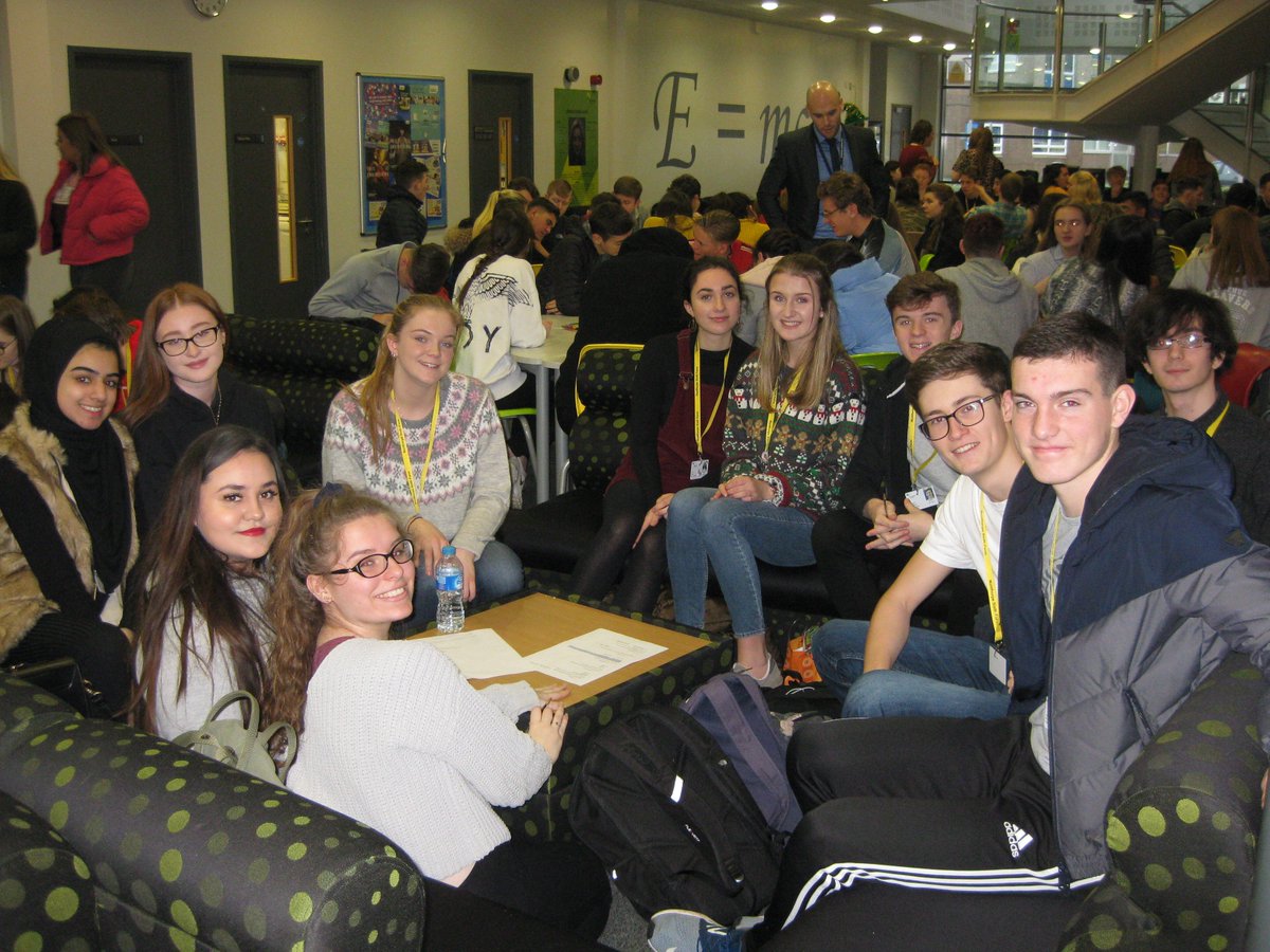 NunthorpeSixthF's tweet photo. Our Sixth Formers had their annual Sixth Form Christmas party today which included a Christmas quiz, Bauble Hunt and a giant Pass the Parcel with forfeits.

Fantastic team spirit and well done to the Student Council and Mrs Loughran for organising it. https://t.co/fPAs3LNM74