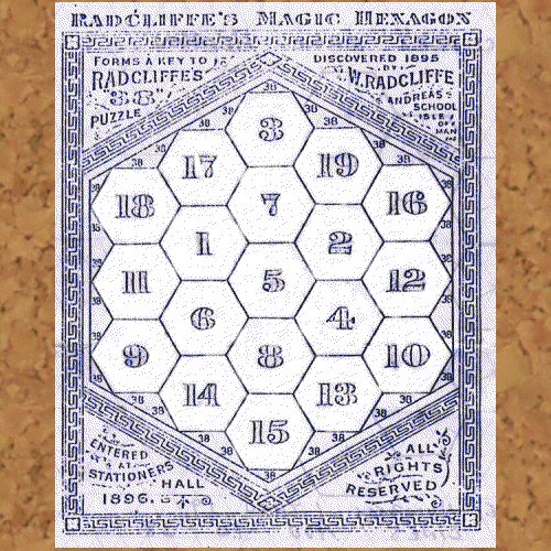 pickover's tweet image. Mathematics. 

This interesting array is called a Magic Hexagon.

Can you figure out why?  (It appears to have been discovered in 1895.)  Source: tinyurl.com/ycclwmp5