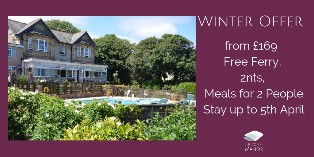 ✨ Free Ferry Winter Offer £169 ✨
2nt Winter Break from just £169 for 2 people
Includes:
Free Car Ferry Travel from Southampton
2nts Bed &amp; Full English Breakfast
2 Course Dinner 1st Evening
Stay up to 5th April (excluding 24th Dec - 1st Jan)
ow.ly/Ypci30mYuli