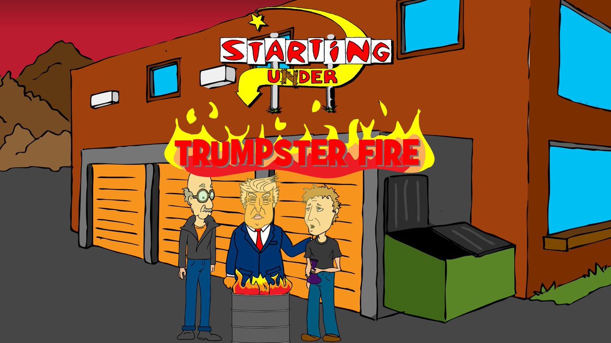 Life ain't so bad here buddy, so go ahead and #Resign 
We got a #BarrelFire!!!
👍👍
#StartingUnder #TrumpsterFire #ResignTrump #animation #cartoon #fuckTrump #Trump #BumFire