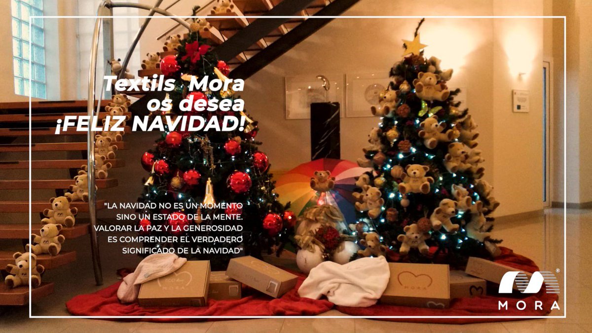 Todo el equipo de Textils Mora os desea:
¡Felices Fiestas y un próspero Año Nuevo! 🎄🎉