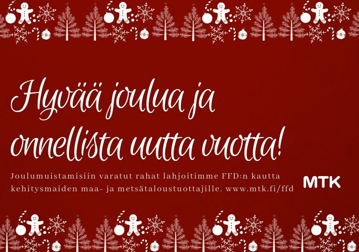SyvaniemiAM's tweet photo. Hyvää joulua! Kiitos kuluneesta vuodesta!
#läheltäparempaa #tiedämitäsyöt #kotimaistaottakai
#mistäruokasionkotoisin #yhdessä #growtogoglobal #kuluttajatyö Teemoilla jatkamme myös ensi vuonna <3 https://t.co/BfiWEty7CT