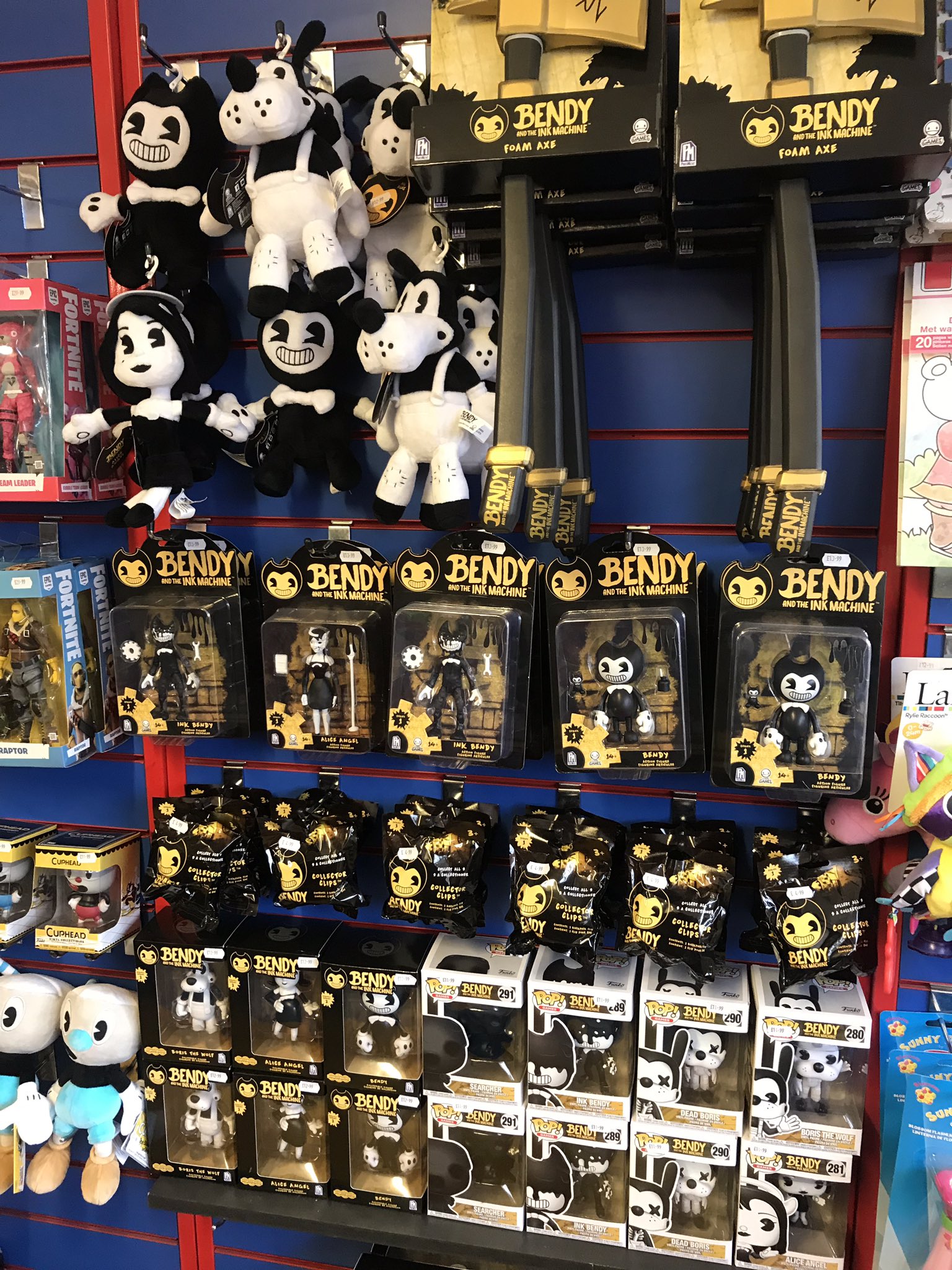 bendy hello neighbor on Tigeroo Toys On Twitter Five Nights At Freddy S Hello Neighbor Fortnite Bendy And The Ink Machine All Available