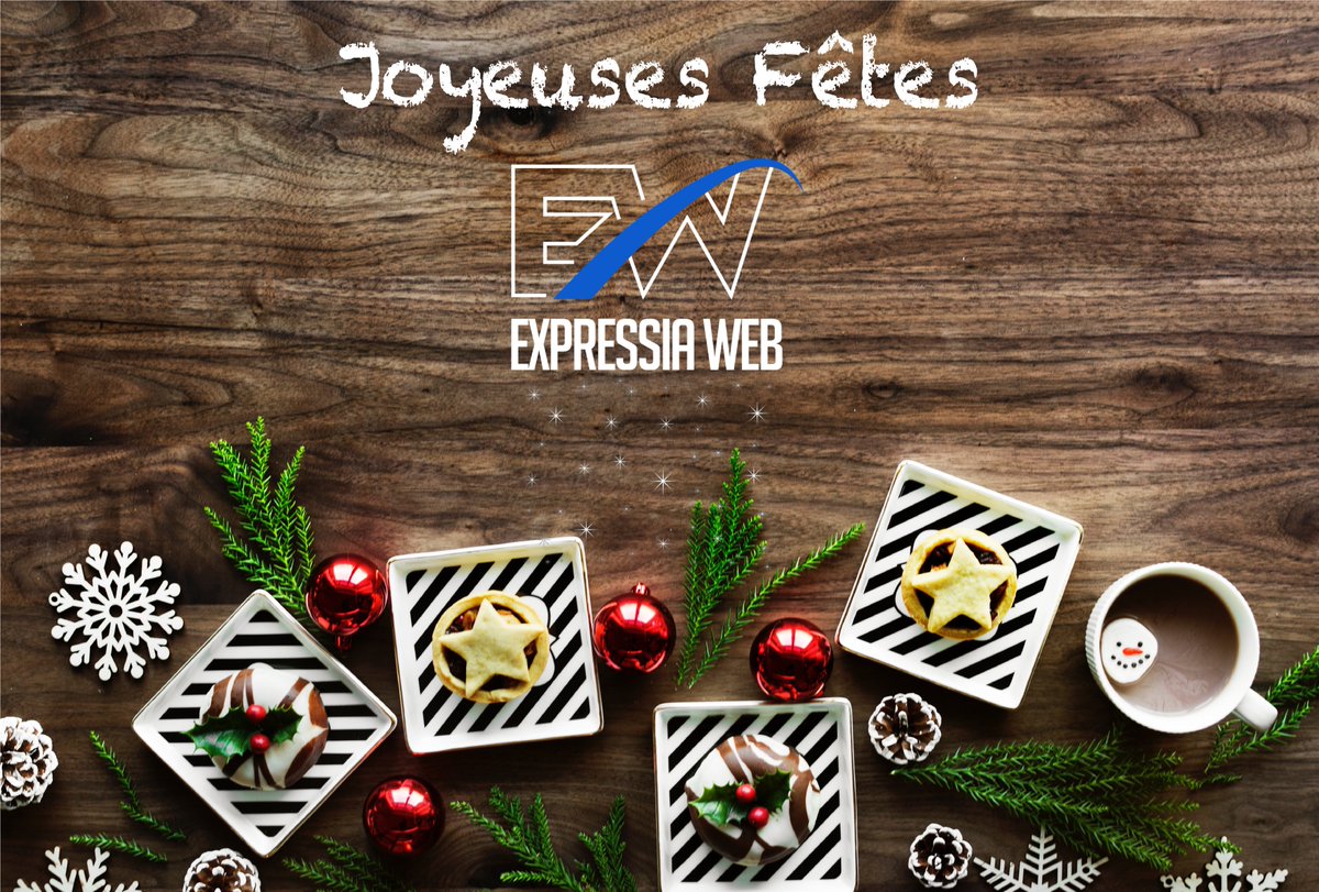 ExpressiaWeb's tweet image. Expressia Web vous souhaite de très bonnes fêtes de fin d'année. On vous retrouve en forme bientôt pour de nouveaux projets !!! #Noel #NouvelAn #cadeau