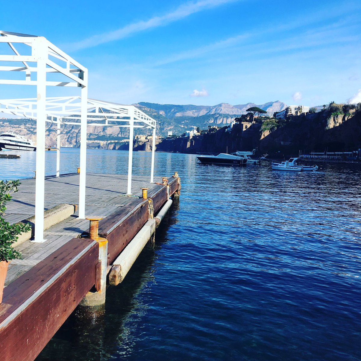 Ahhh #sorrentoitaly our are so pretty. I have been enticed to catch the ferry back to #Naples #travelblogging #italy #slowtraveling #jillanddougtravel ##iloveferries #amalficoast #mediterraneansea