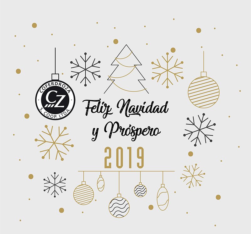 Desde <a href="/Coferdroza/">Coferdroza</a> os queremos desear una feliz Navidad y próspero 2019