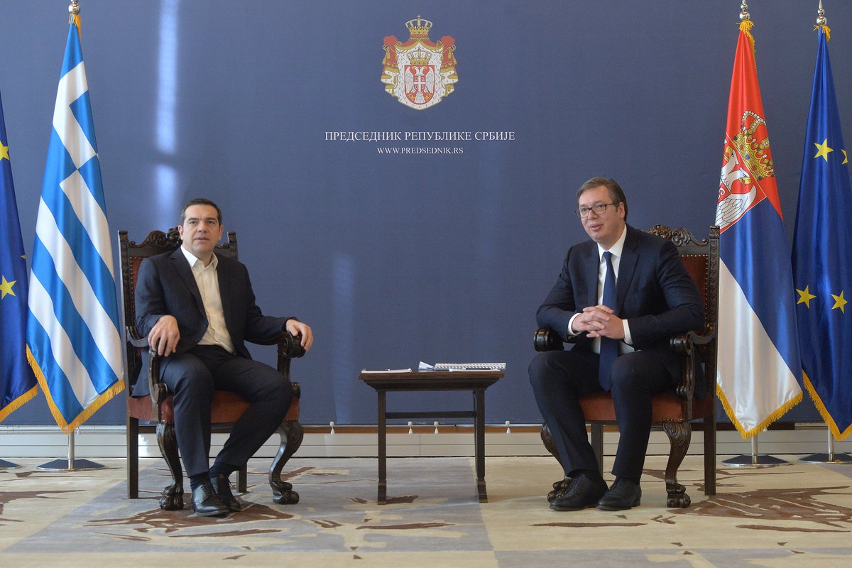 avucic's tweet image. Xвалa @PrimeministerGR
премијеру Ципрасу и Грчкој на подршци територијалном интегритету Србије. Грађани Србије доживљавају Грчку као савезника и пријатеља у политици, економији и другим важним питањима. 🇷🇸🇬🇷