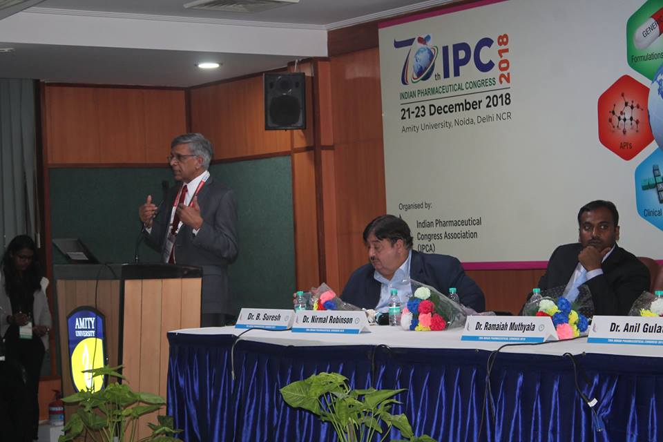 70IPC's tweet photo. Industry Session II was successfully conducted on the topic of Discovering Innovative Medicines Global Vs India. The session was chaired by Prof. B.Suresh, President, Pharmacy Council of India
Vice-Chancellor, JSS University, Mysuru
#70IPC #AMITY https://t.co/YsOl5xKwWj