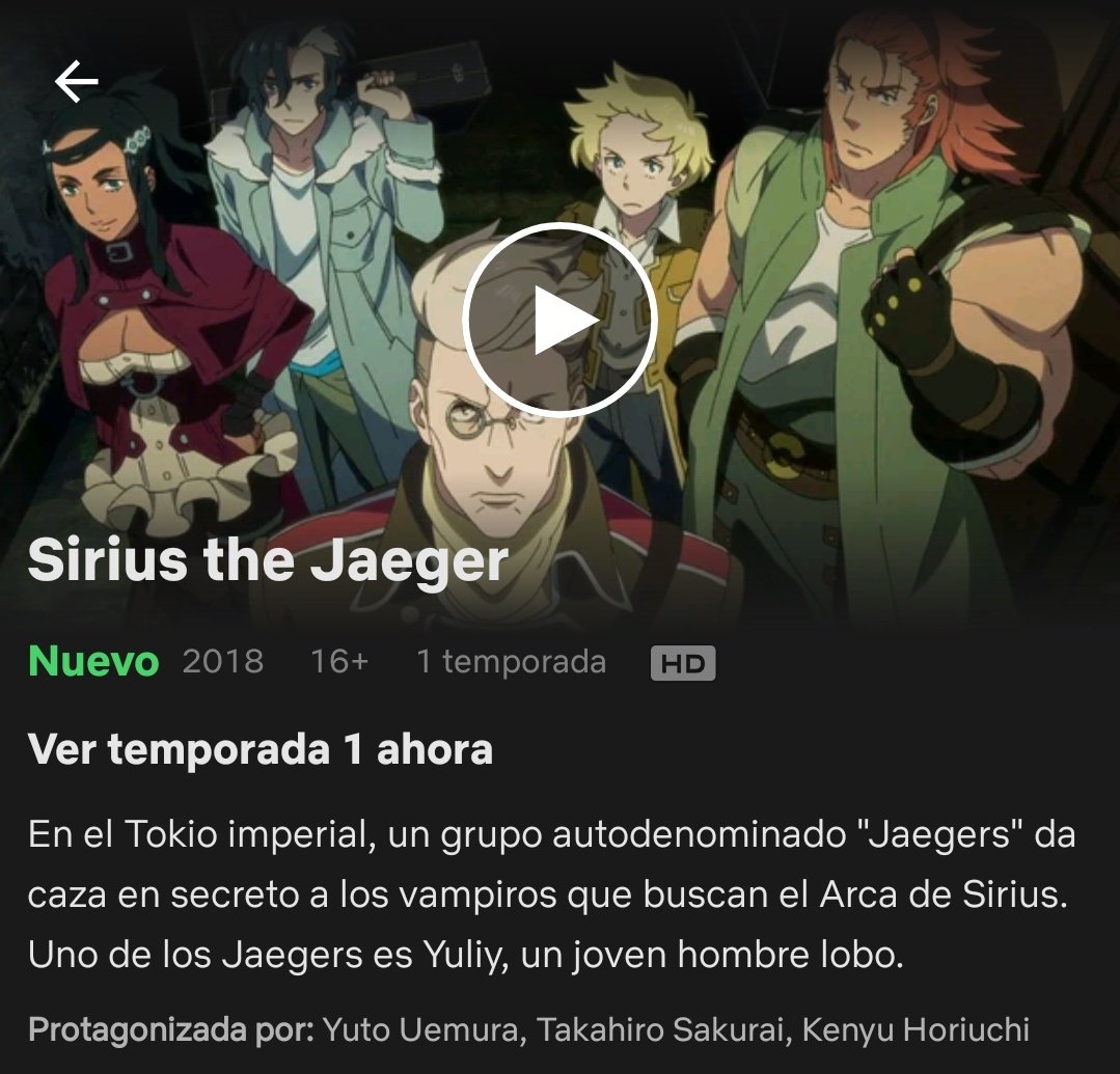 Sirius the Jaeger  Site oficial da Netflix