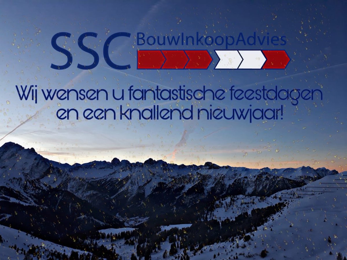Wij wensen al onze relaties gezellige feestdagen en een knallend nieuwjaar!