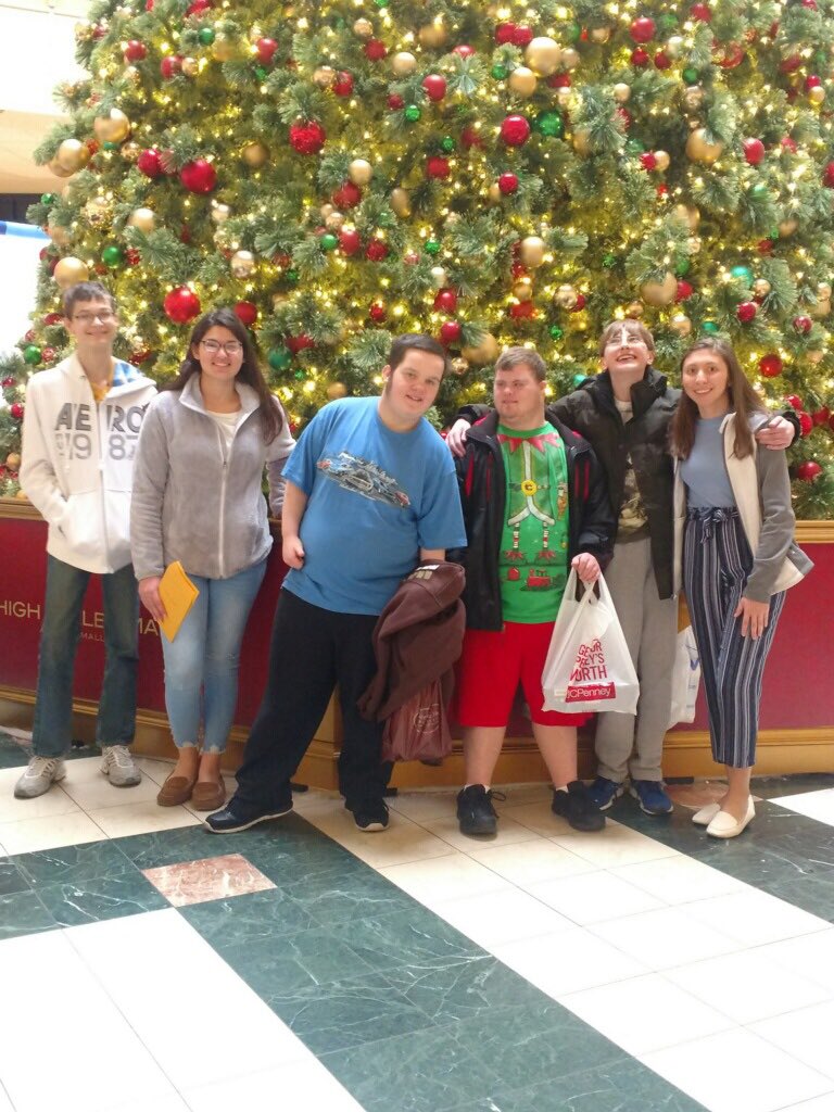 nasdtransition's tweet photo. Celebrating the holiday season!! Mrs. Gredja ‘s class trip to the mall.  Students use their math skills to purchase gifts. @ NASD_LSS_Class https://t.co/VPC5KOUCso
