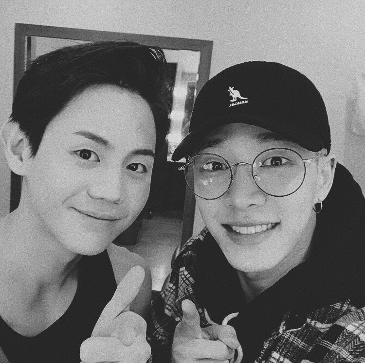 These two are really going miles together. Inseparable. Looking forward to see both of them in their police uniform. Yang Yoseob and Lee Gikwang, our favourite minion.