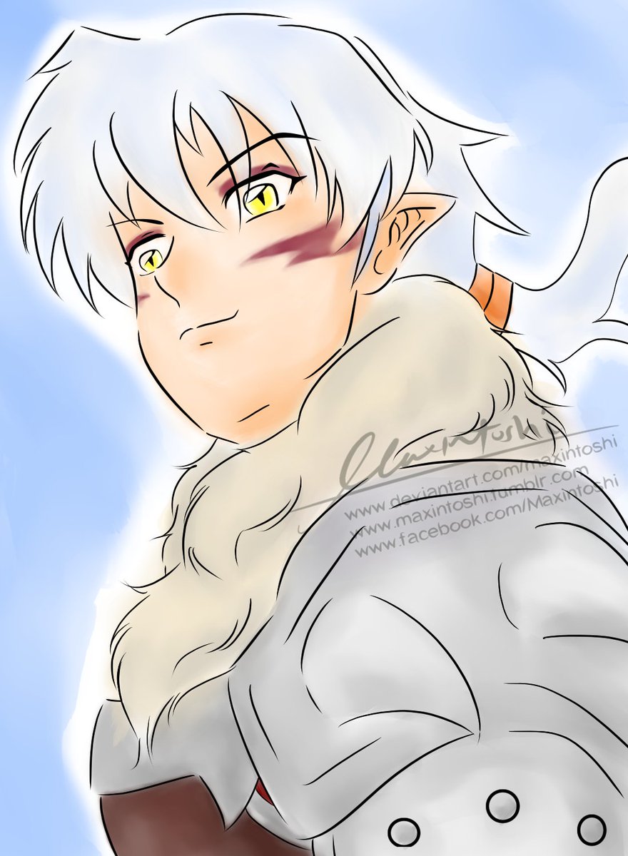 My dashing OC, Shoichi -- son of Sesshomaru and Rin. #inuyasha #oc  #originalcharacter #sesshomaru #sesshoumaru #rin #sessrin #anime #manga  #digitalart, image size:880x1200