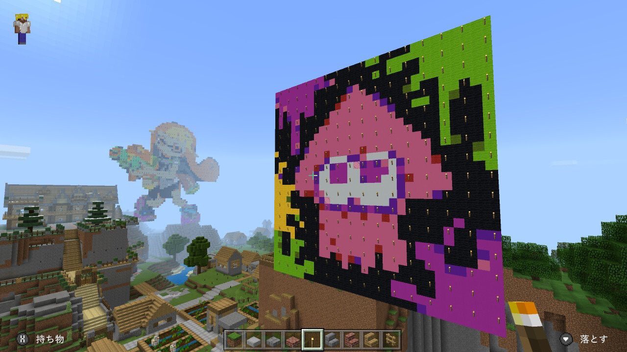 雪亀 ピタカゲ No Twitter スプラトゥーン2 マイクラ マインクラフト ドット絵 スプラトゥーン2 イカちゃん マイクラ建築 T Co Byiq7kesrj Twitter