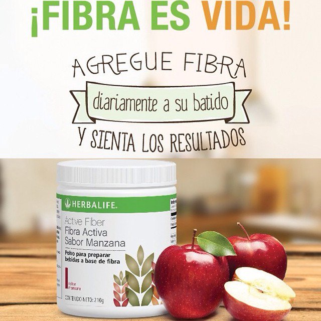 Fibra Activa Manzana 210g, productos herbalife